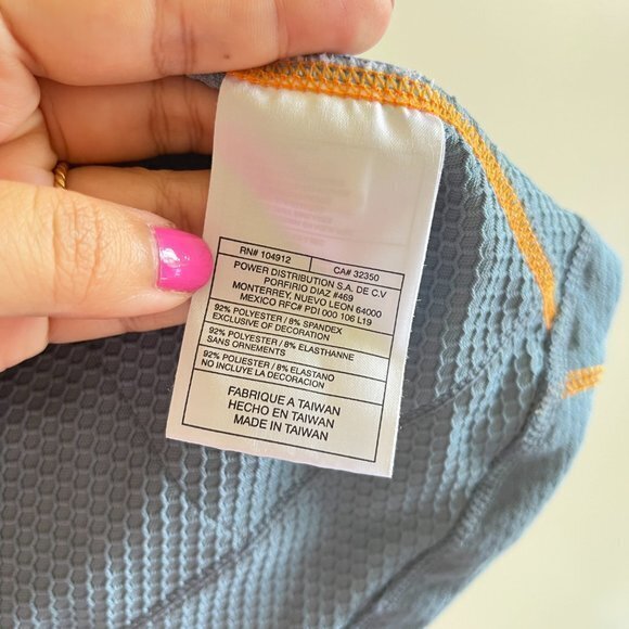 Nike Sphere Dry‎ Top Half Zip Up Hooded Thumbhole Blue Womens Size L Pockets - Picture 4 of 7